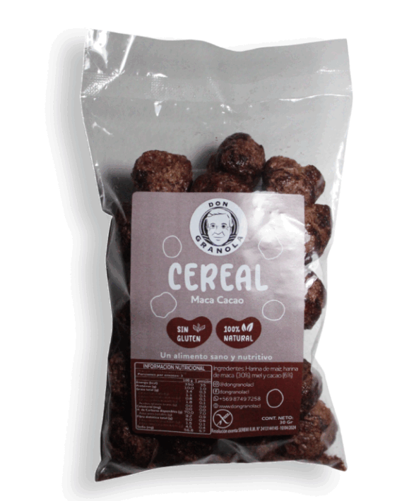 Mini Cereal Maca Cacao 30gr Don granola