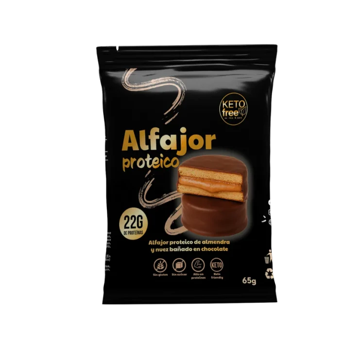 Alfajor Proteico Whey 65gr Keto Free