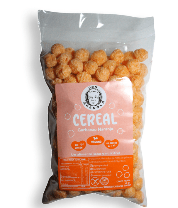Mini Cereal Garbanzo Naranja 30gr Don granola