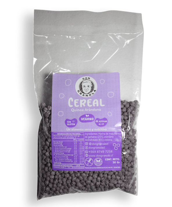 Mini Cereal Quinoa Arándano 30gr Don granola