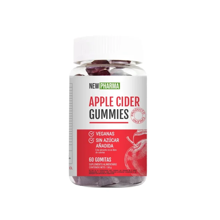 Apple Cider Gummies 60 gomitas de Vinagre de Manzana Newpharma