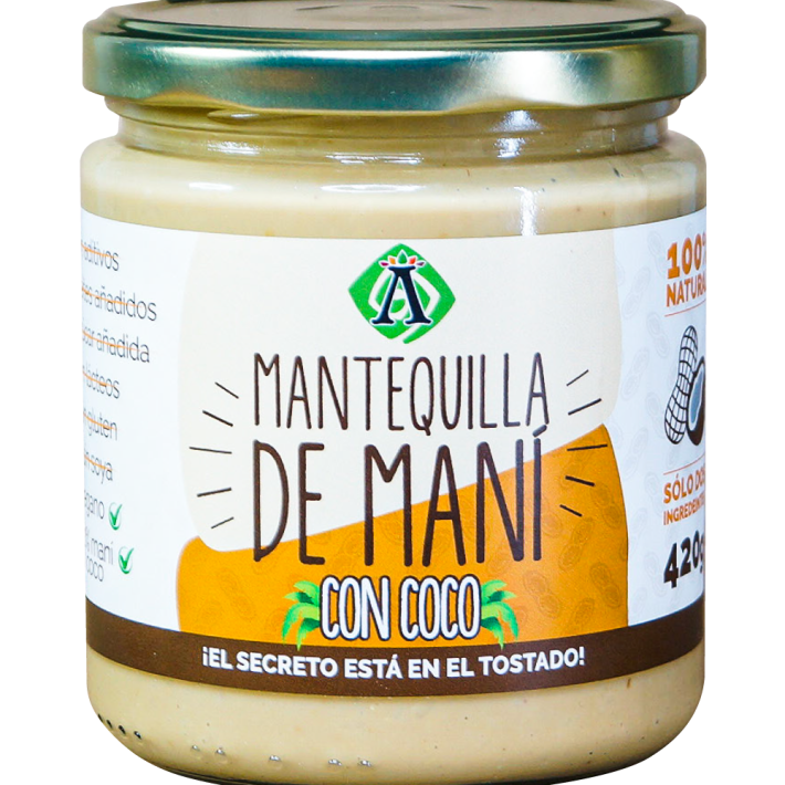 Mantequilla de Mani con Coco 420g Ambrosia