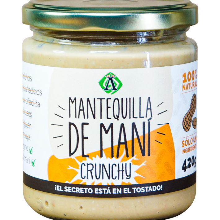 Mantequilla de Maní Crunchy 420g Ambrosia