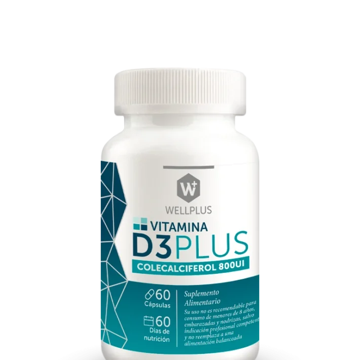 Vitamina D3 Plus Colecalciferol 60 Cápsulas