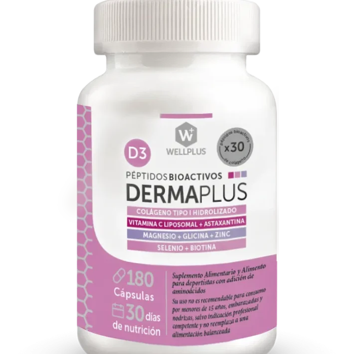 Dermaplus péptidos bioactivos 180 cápsulas wellplus