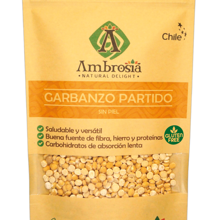 Garbanzo Partido sin piel 500gr Ambrosia