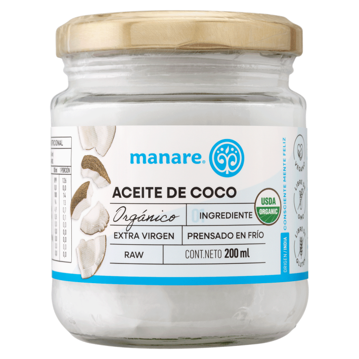 Aceite de coco orgánico 200 ml Manare