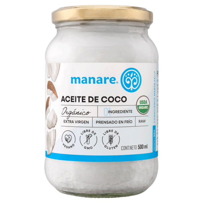 Aceite de coco orgánico 500 ml Manare