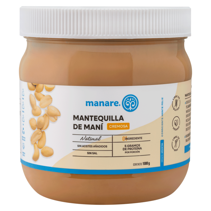 Mantequilla de maní 1 Kg Manare