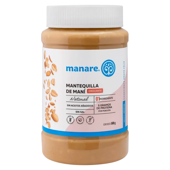 Mantequilla de Mani Crocante 500g Manare