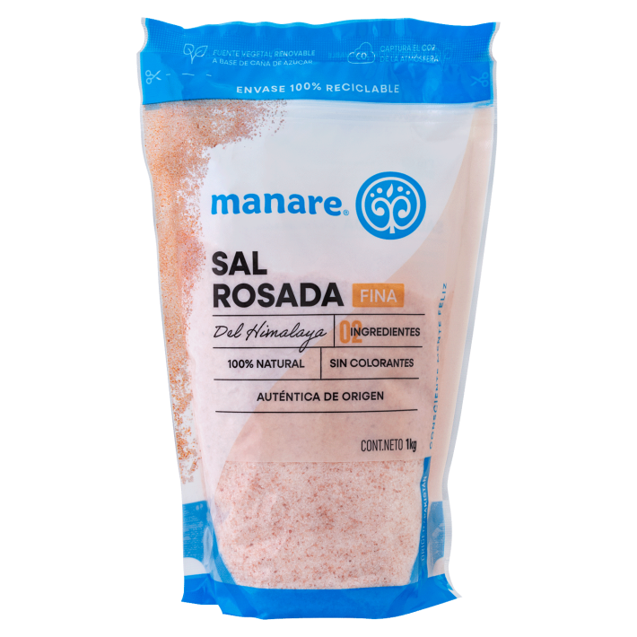 Sal rosada del Himalaya fina 1 Kg Manare
