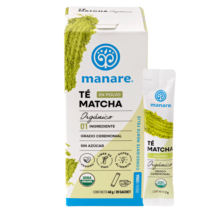 Té matcha sachet orgánico 20 un Manare