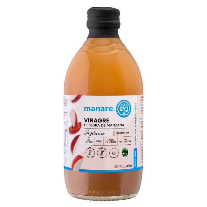 Vinagre de Sidra de Manzana Orgánico 500ml Manare