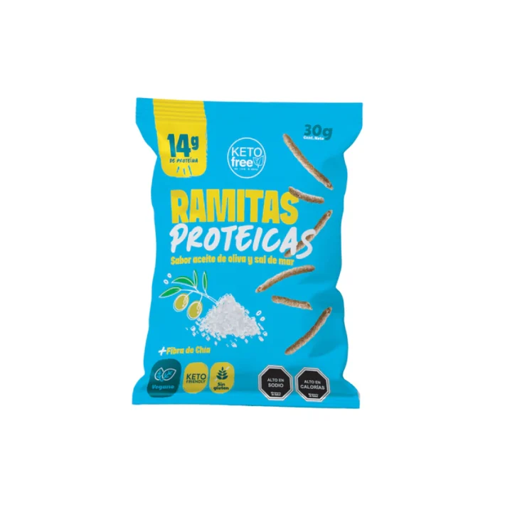 Ramitas Proteicas sabor aceite de oliva y sal de mar Keto Free