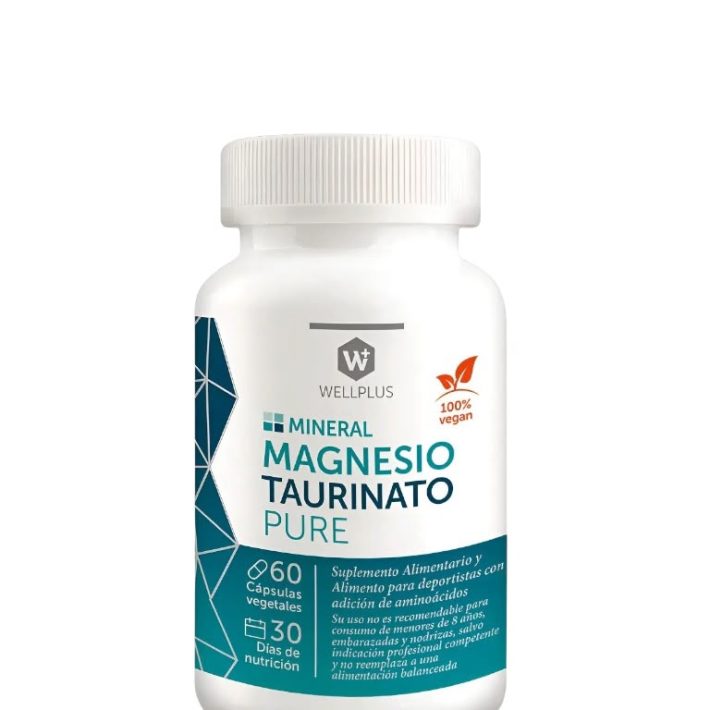 Magnesio Taurinato Pure Wellplus 60 Cápsulas