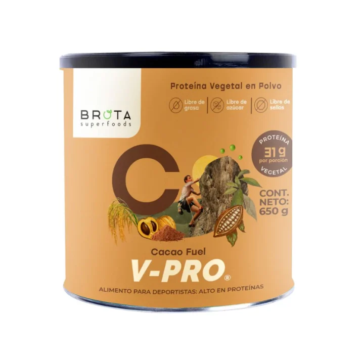 V-Pro Cacao Proteina Vegetal 650g Brota