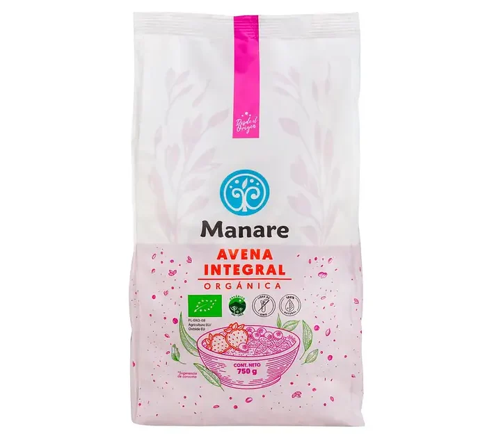 Avena Integral Orgánica 750 g Manare