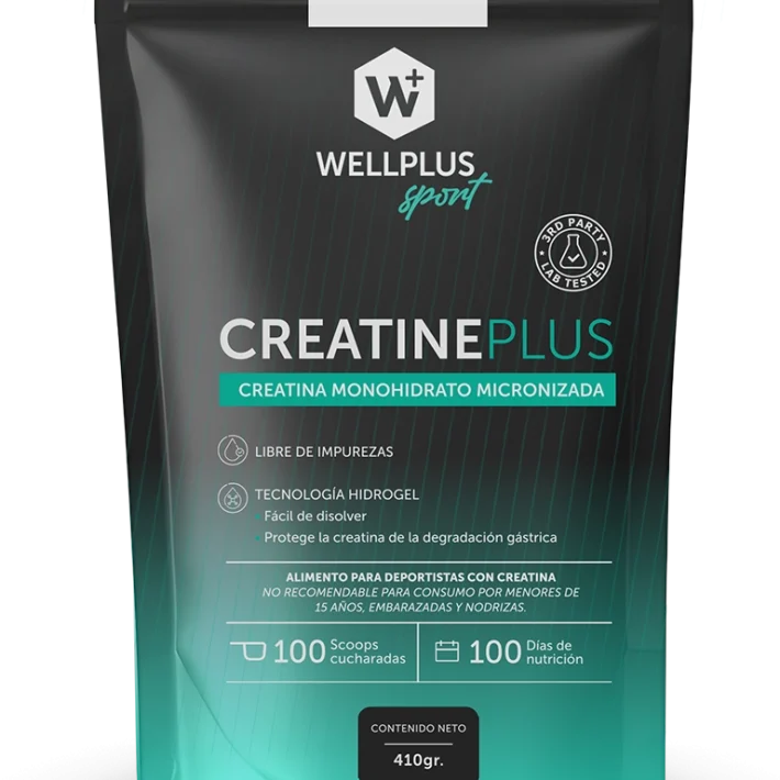 Creatine Plus Creatina Monohidratada Micronizada 410gr Wellplus