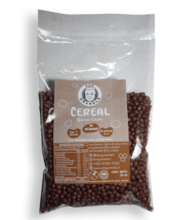 Mini Cereal Quinoa Cacao 30gr Don granola