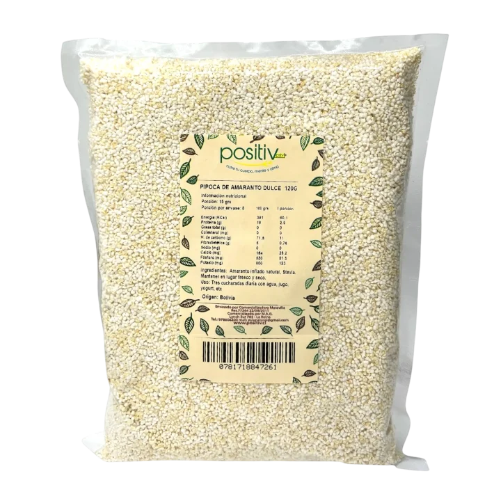 Pipoca de Amaranto natural 120gr Positiv