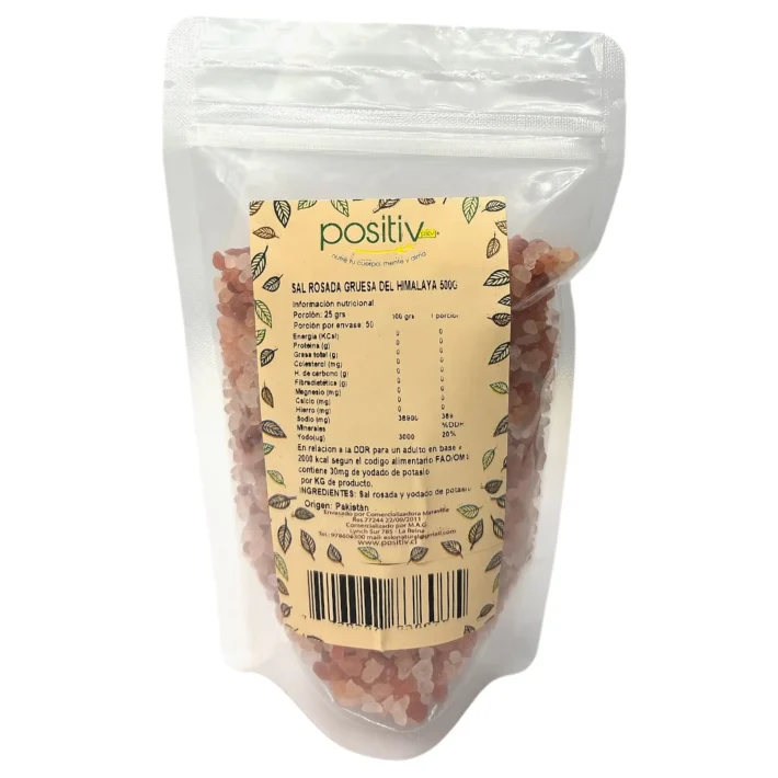 Sal rosada gruesa del Himalaya 500gr