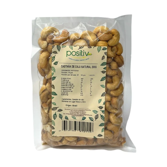 Castaña de Cajú natural 200gr