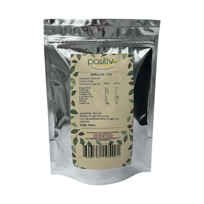Alga Spirulina en polvo 100gr Positiv