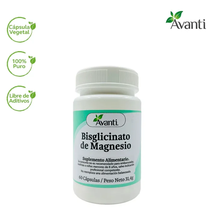 Bisglicinato de Magnesio 60 cápsulas Avanti