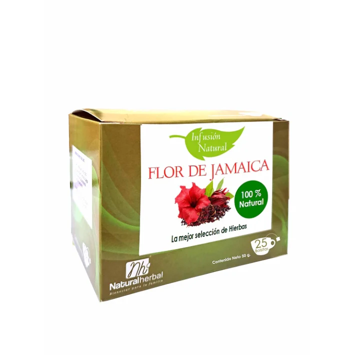 Flor de Jamaica 25 bolsitas Natural Herbal