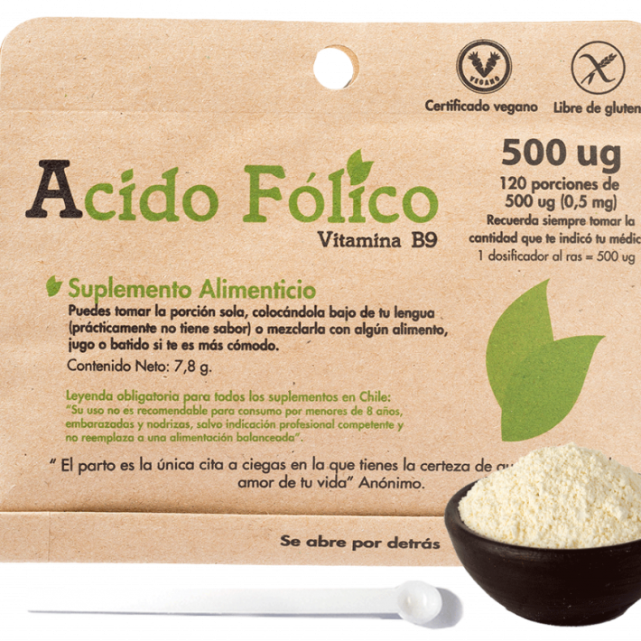 Acido Fólico Vitamina B9 Dulzura Natural