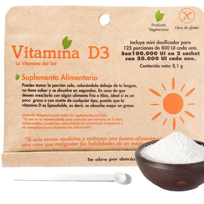 Vitamina D3 800 UI Dulzura Natural