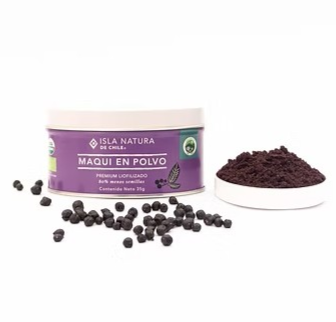 Maqui Polvo Liofilizado Premium 35gr Isla Natura