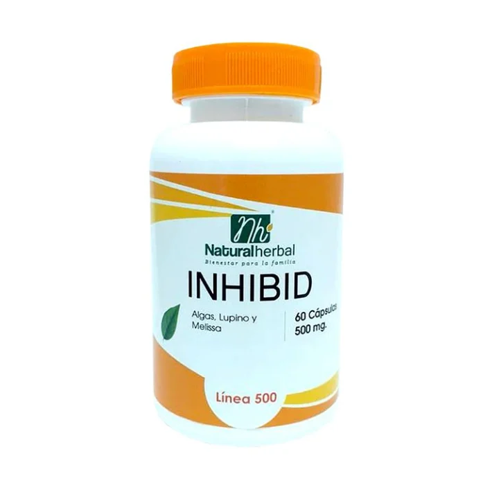 Inhibid 60 cápsulas 500mg Natural Herbal