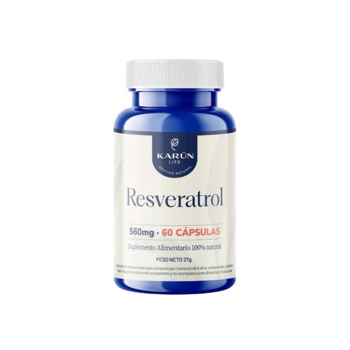 Resveratrol+Vitamina C+Pimienta Negra 560mg 60 cápsulas Karun life