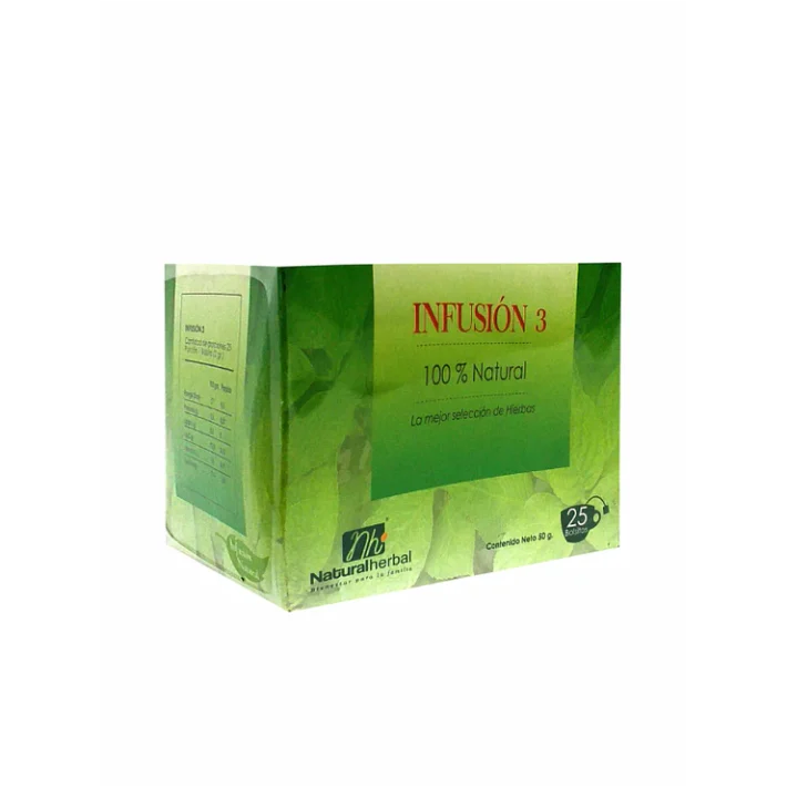Infusión N° 3 - 25 bls. Tu Respiro Natural y Descongestionante 50 gr Natural Herbal