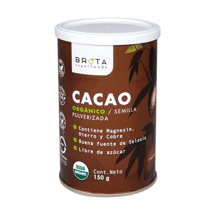 Cacao Orgánico 150 G En Polvo Brota