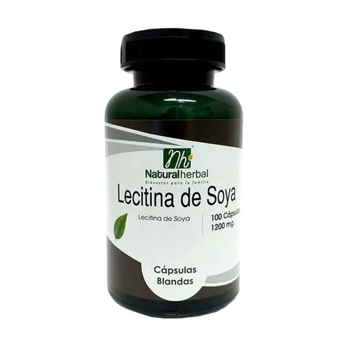 Lecitina de Soya 100 cápsulas blandas Narural Herbal