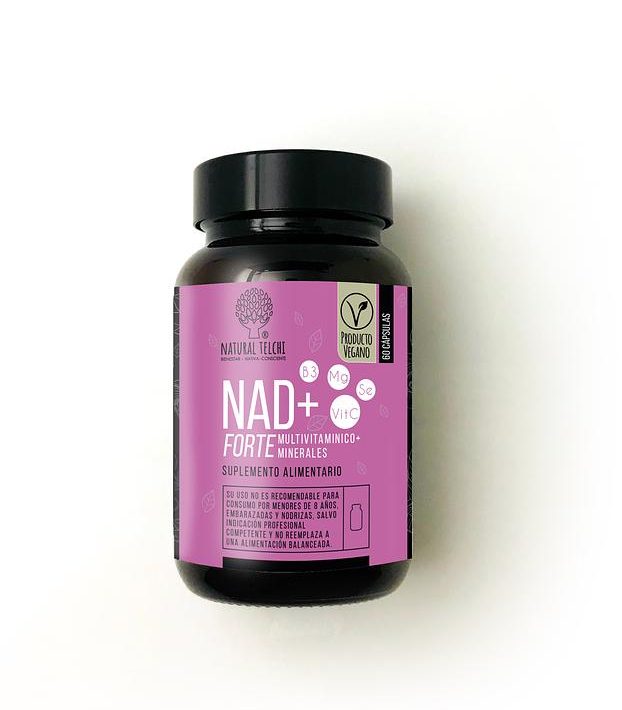 Nad+Forte Multivitaminico+Minerales 60 cápsulas Natural Telchi