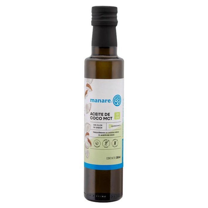 Aceite de coco sin olor ni sabor 250ml Manare